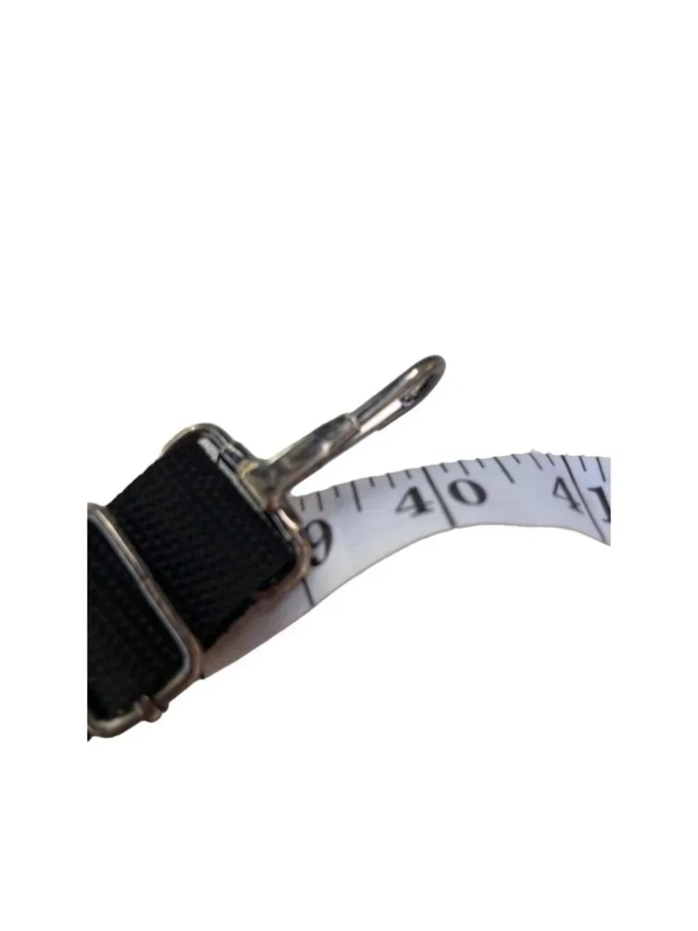 Adjustable Black Nylon Strap With Metal Clasp Hooks  A73
